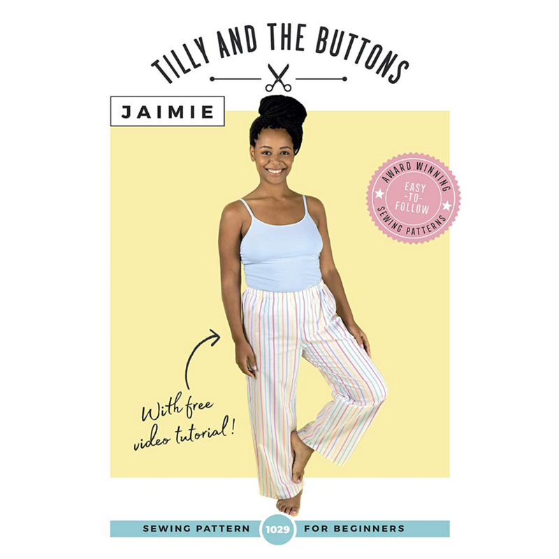 Tilly and the Buttons Jaimie Pyjama Bottoms and Shorts Printed Sewing Pattern, Paper, Multi, UK 4-24