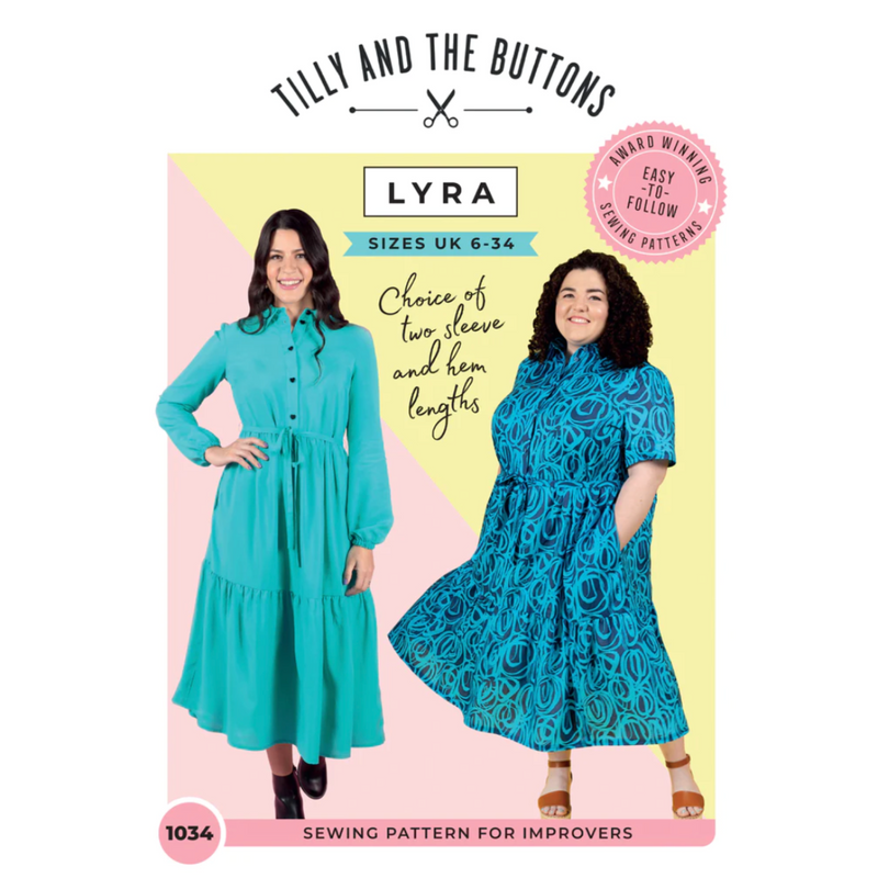 Tilly and the Buttons Lyra Shirt Dress Sewing Pattern Sizes UK 6 - 34