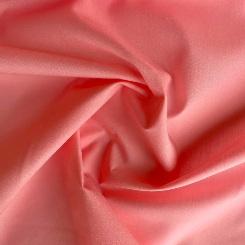 Plain Polycotton Fabric sold Per 1/2 Metre, 112cm Wide available in  40 Colours