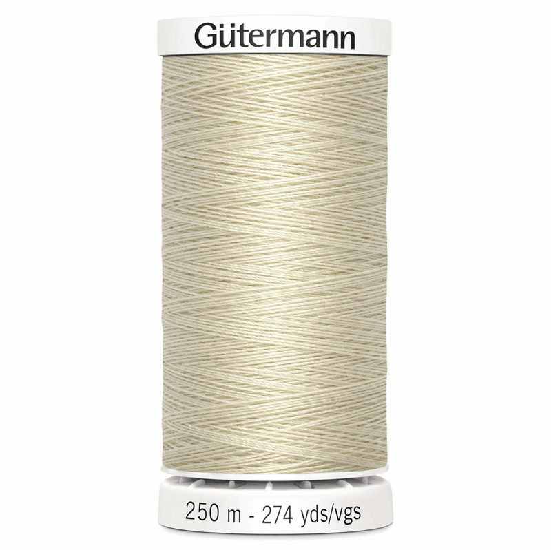 250 Metres Reel Gutermann Sew All Thread  - Cream 169