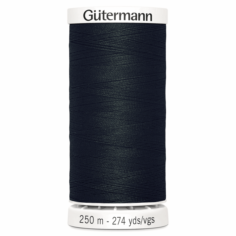 250 Metres Reel Gutermann Sew All Thread  - Black 000