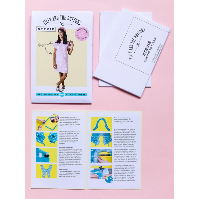 Tilly and the Buttons Stevie Tunic Sewing Pattern Sizes UK 6 - 34