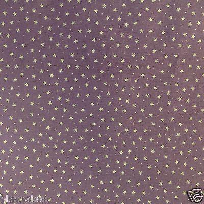 purple tiny star cotton poplin fabric