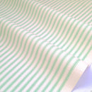 Green ticking stripe cotton poplin fabric