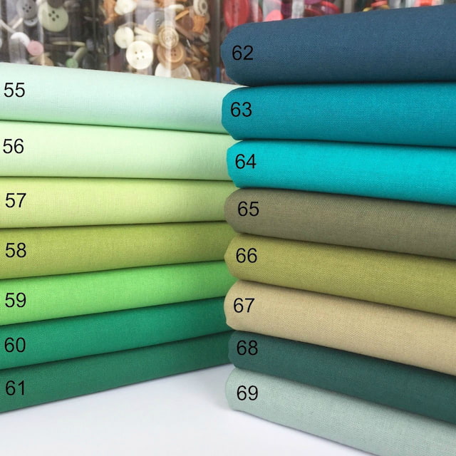 Rainbow craft green 100% cotton fabrics