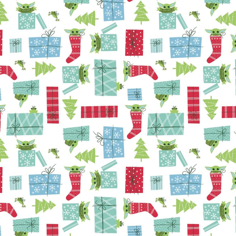Baby Yoda Christmas stocking design 100% Cotton Fabric sold per Half Metre ~