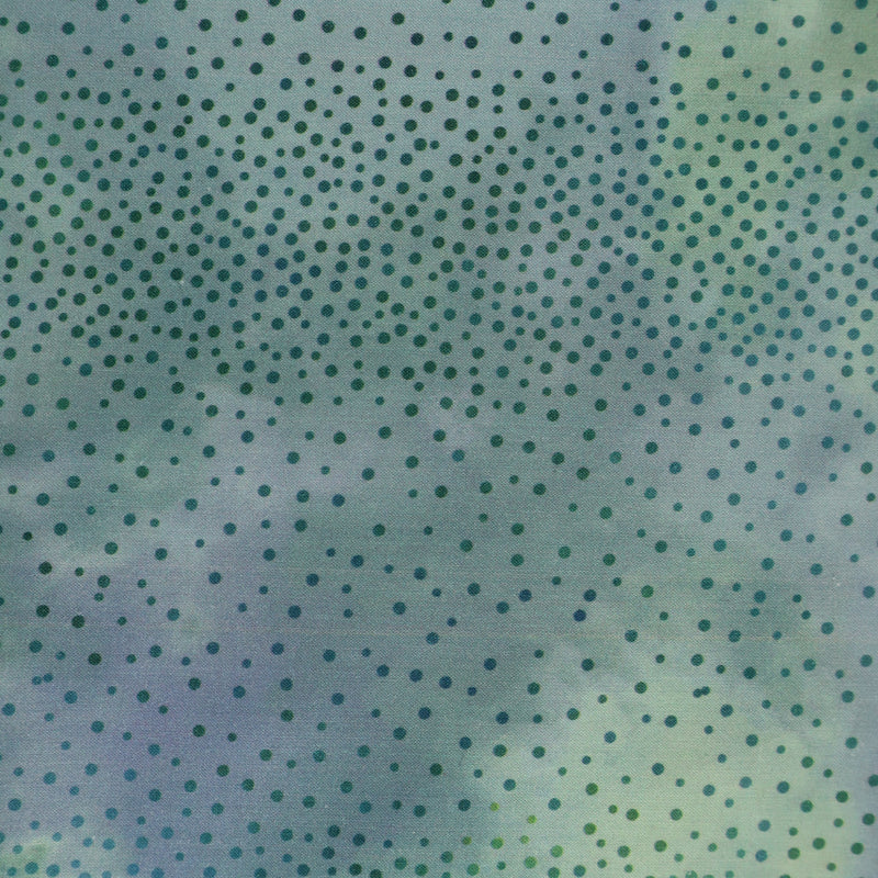 Diaphanous blue blender spot ombre, 100% cotton fabric, 112cm wide, sold per half metre