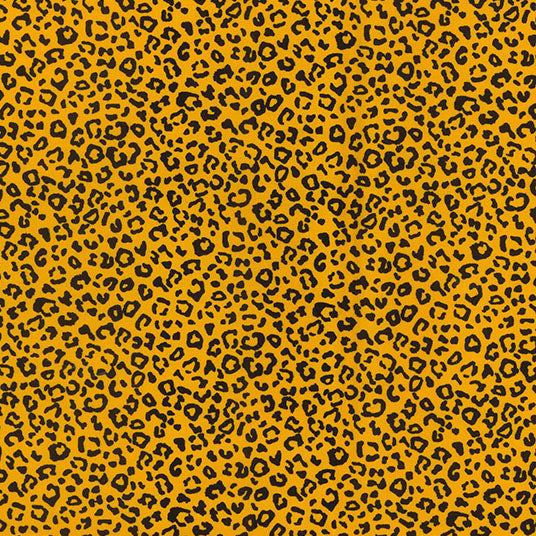 Gold Animal Print blender 100% cotton poplin fabric, sold per 1/2 metre