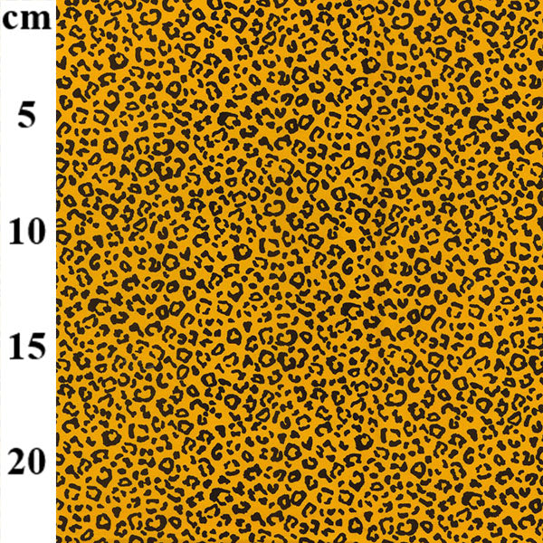 Gold Animal Print blender 100% cotton poplin fabric, sold per 1/2 metre