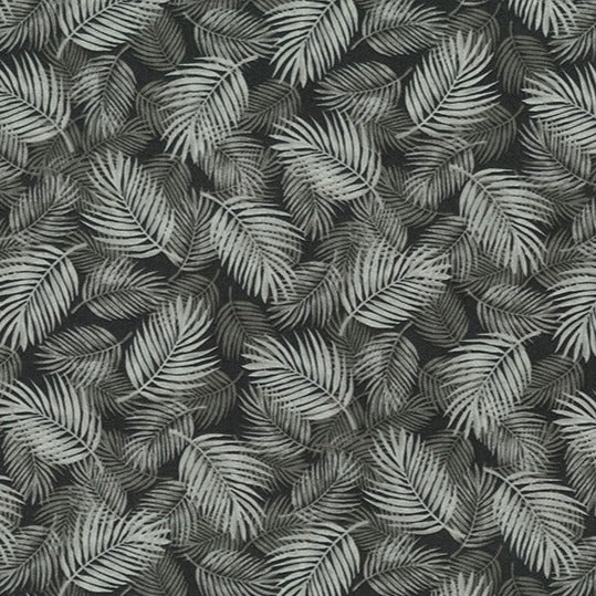 slate feather design cotton poplin fabric