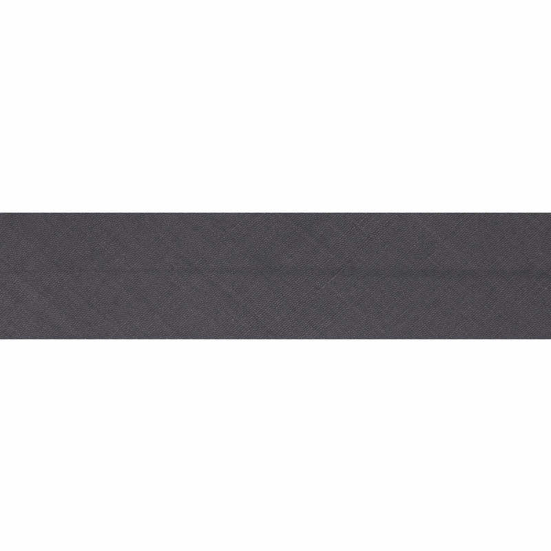 Poly cotton bias binding, 2.5 metres x 25mm wide - slate grey