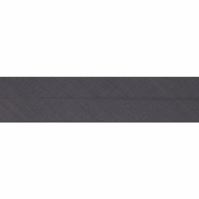 Poly cotton bias binding, 2.5 metres x 25mm wide - slate grey