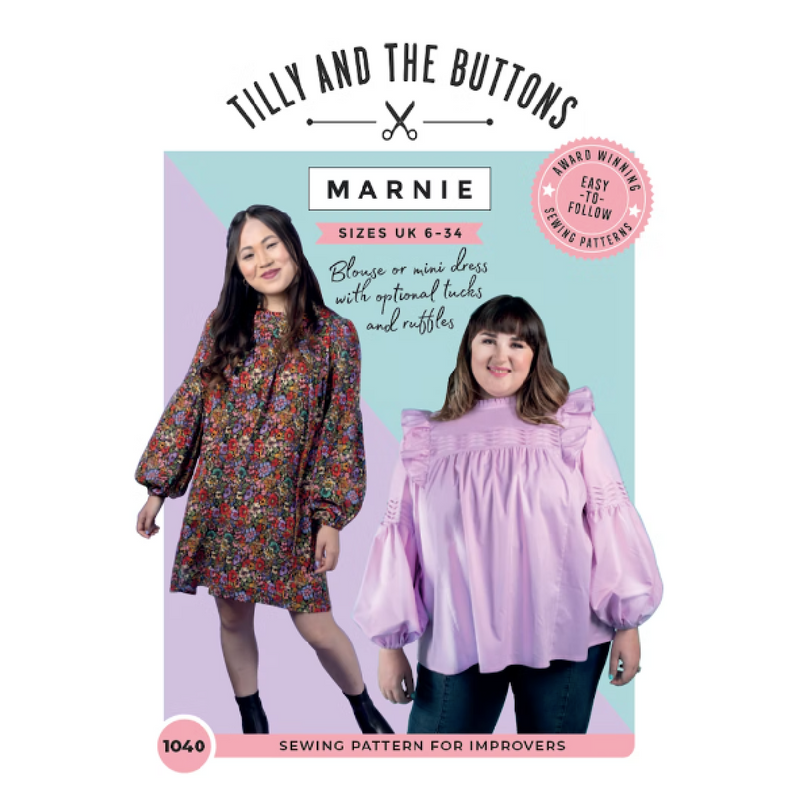 Tilly and the Buttons Marnie Blouse and Mini Dress Sewing Pattern Sizes UK 6 - 34