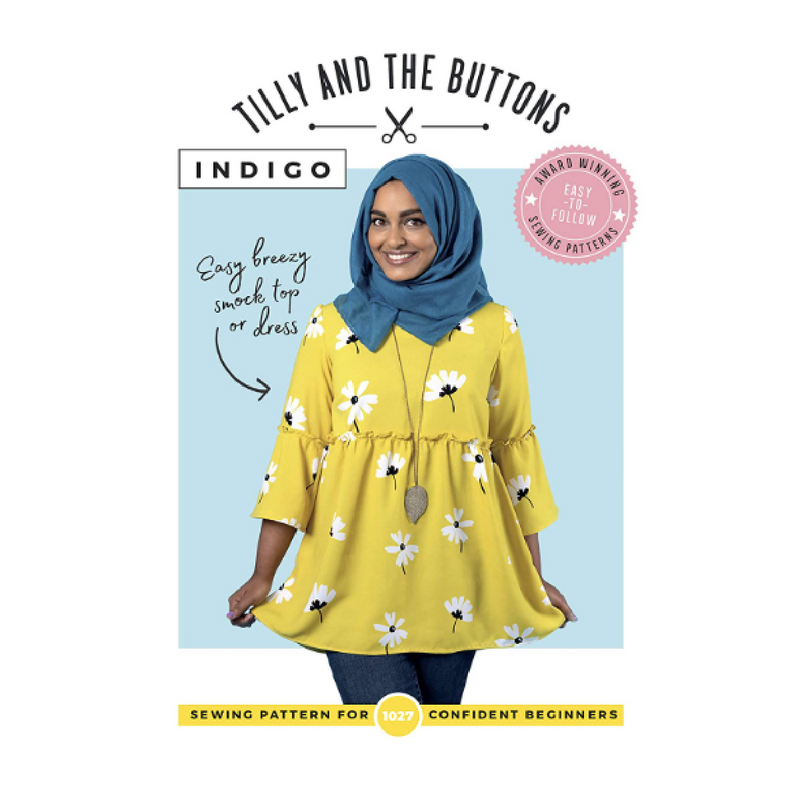 Tilly and the Buttons Indigo Top and Dress Sewing Pattern Sizes UK 6 - 24 