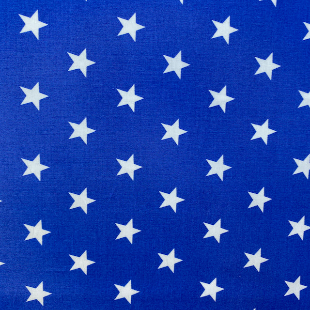 Rose & Hubble Royal blue star fabric 100% Cotton Fabric,  sold per half metre, 112cm wide