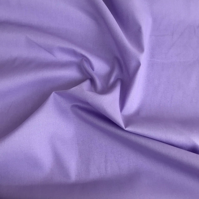 Deep Lilac plain polycotton fabric