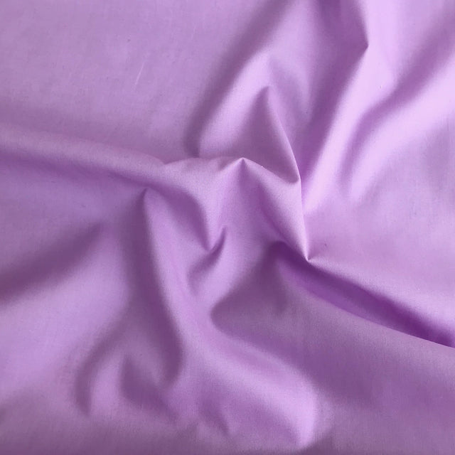 Mid Lilac plain polycotton fabric