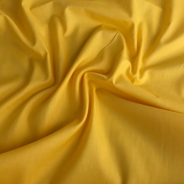  Mustard plain polycotton fabric
