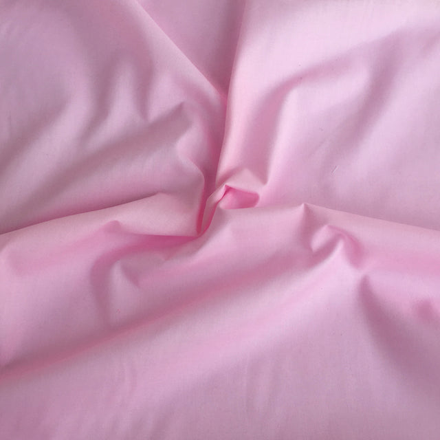 Candy Pink plain polycotton fabric