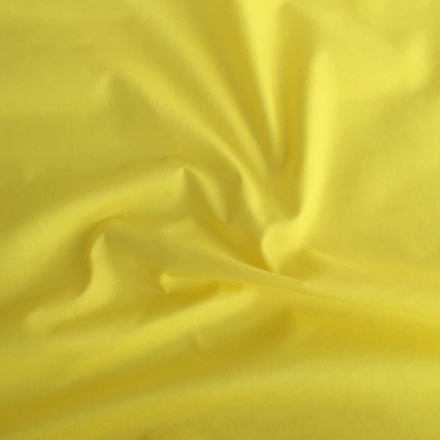 Sunny Yellow plain polycotton fabric