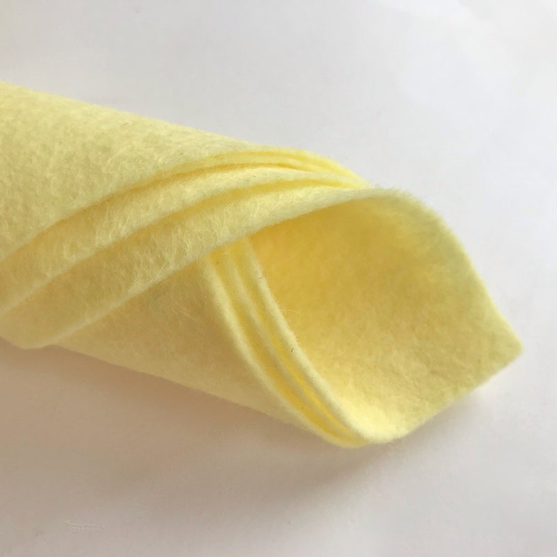 Wool Felt Square 12 x 12 inches - Lemon Sherbet WY16 