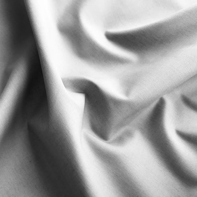 Grey plain polycotton fabric