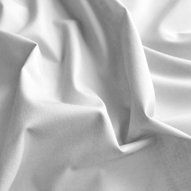 Light Grey plain polycotton fabric