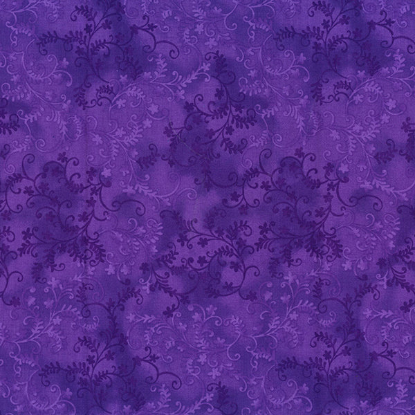 Purple mystic vine craft cotton fabric