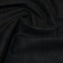 8. Black 100% cotton linen effect fabric