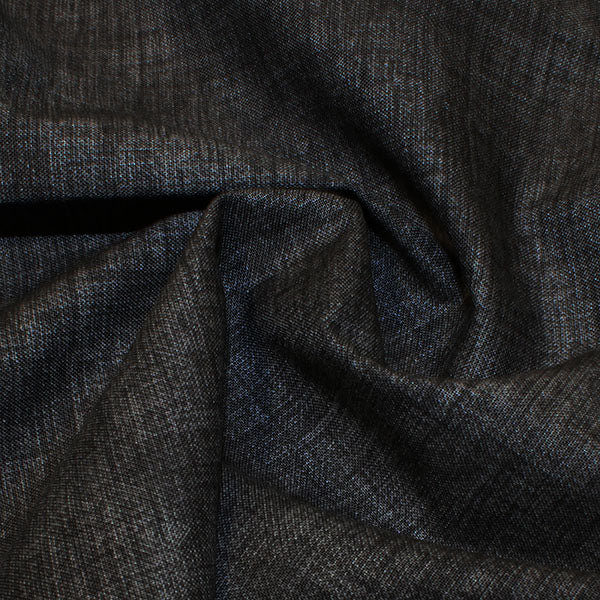 7. Charcoal 100% cotton linen effect fabric
