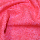 6. Coral 100% cotton linen effect fabric