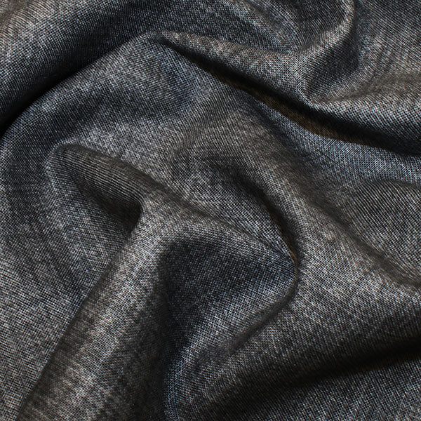 6. Dark Grey 100% cotton linen effect fabric