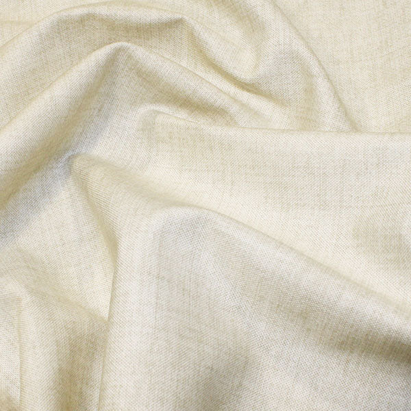 1. Ivory 100% cotton linen effect fabric