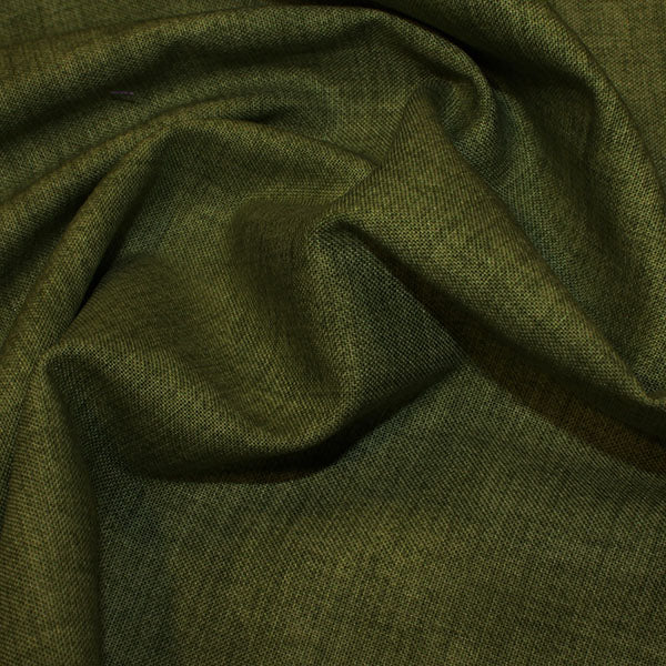 4. Olive 100% cotton linen effect fabric