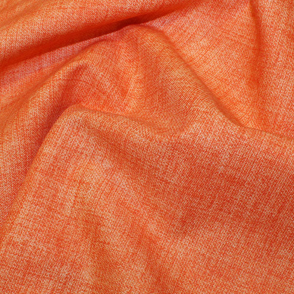 4. Orange 100% cotton linen effect fabric