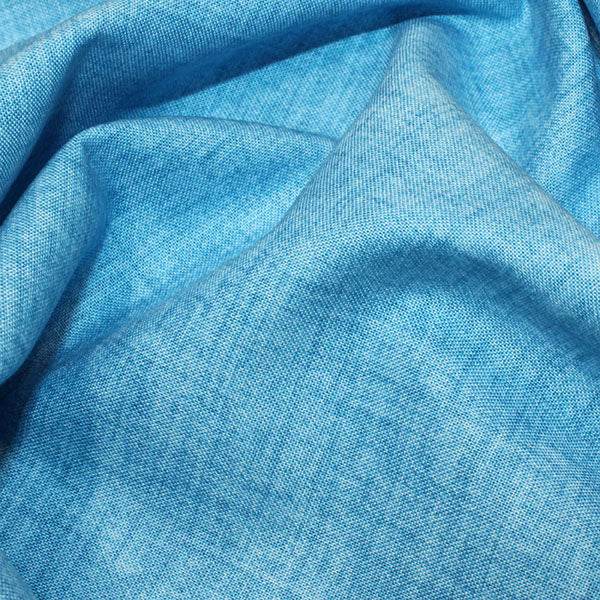 11. Peacock 100% cotton linen effect fabric