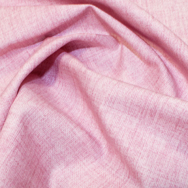 2. Pink 100% cotton linen effect fabric