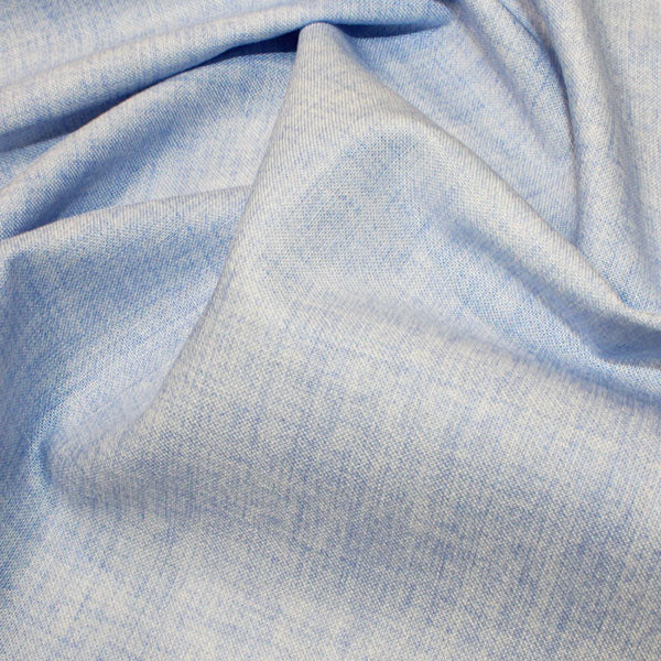 8. Sky 100% cotton linen effect fabric