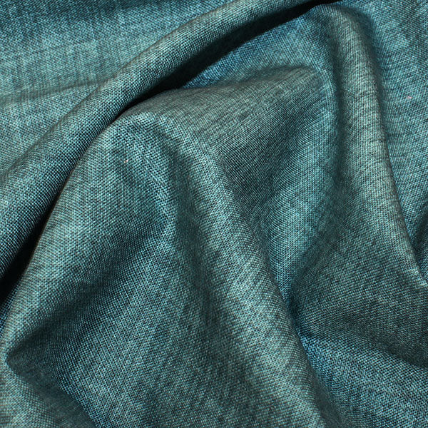 3. Teal 100% cotton linen effect fabric