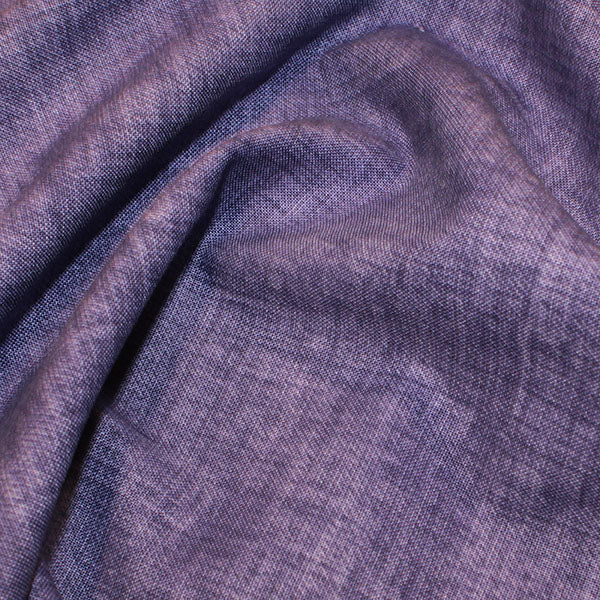 1.Violet 100% cotton linen look fabric