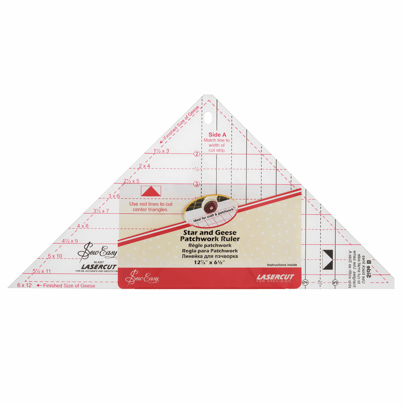 Patchwork Sewing Template Rulers by Sew Easy, Triangle, Squares Hexagons