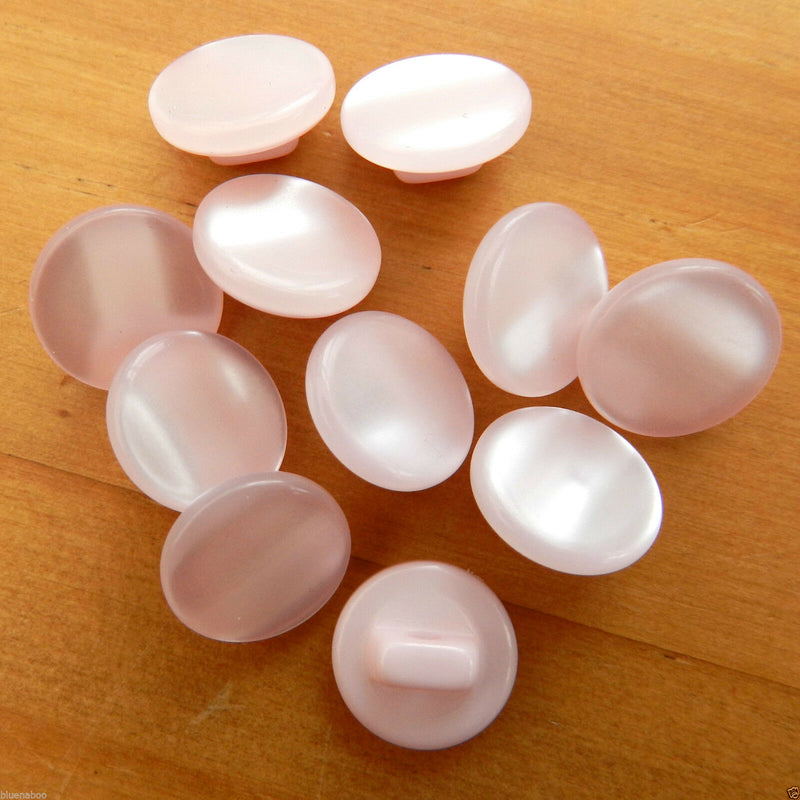 Pastel Round Pearl Buttons Size 11.5mm - PALE PINK 5