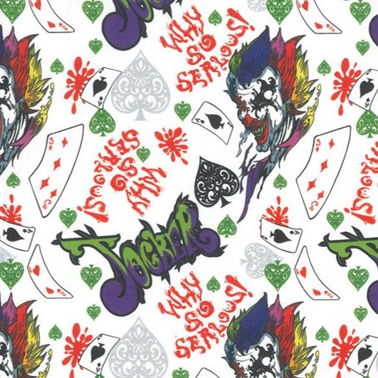The Joker, 100% cotton fabric, 148cm wide Made in UK
