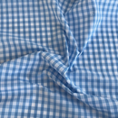 Light Blue gingham fabric