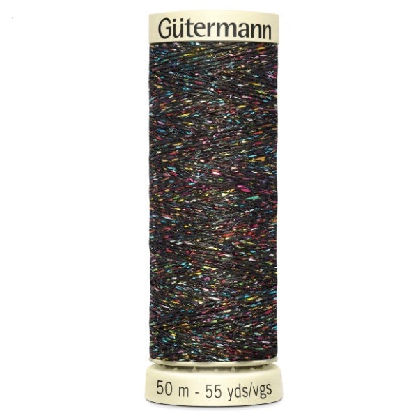 Gutermann 100m sew all thread shades of browns, creams, lemons, orange, white & black
