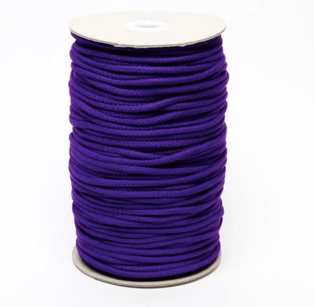 polyester cord 4mm purple