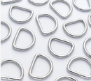 Welded D Ring Nickel 25mm or 38mm - Sold Individually