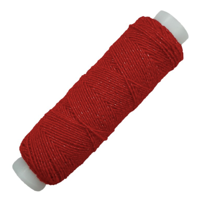 Shirring Elastic. 0.5mm x 20m Reel - red