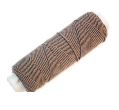 Shirring Elastic. 0.5mm x 20m Reel - light brown