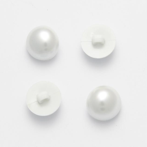 Pearl Shank Round Buttons Size 8mm - Sold Individually